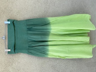 100% Cotton Short Skirt - Ombery Green